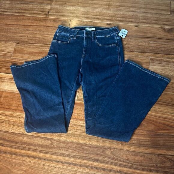 Mavi jeans power stretch slit flare high rise jeans woman's size 26 - Picture 4 of 10